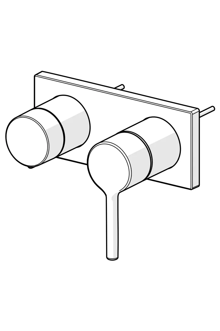 HansaVANTIS Style Wannen- und Brausearmatur, Einhebelmischer, Chrom HansaVANTIS Style Wannen- und Brausearmatur, Einhebelmischer, Chrom