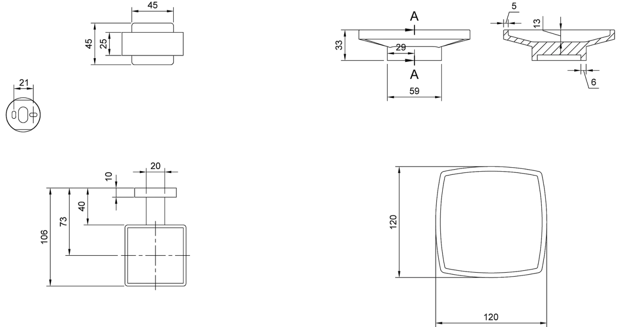 Villeroy & Boch Seifenhalter „Elements-Striking“, Befestigung verdeckt Villeroy & Boch Seifenhalter „Elements-Striking“, Befestigung verdeckt