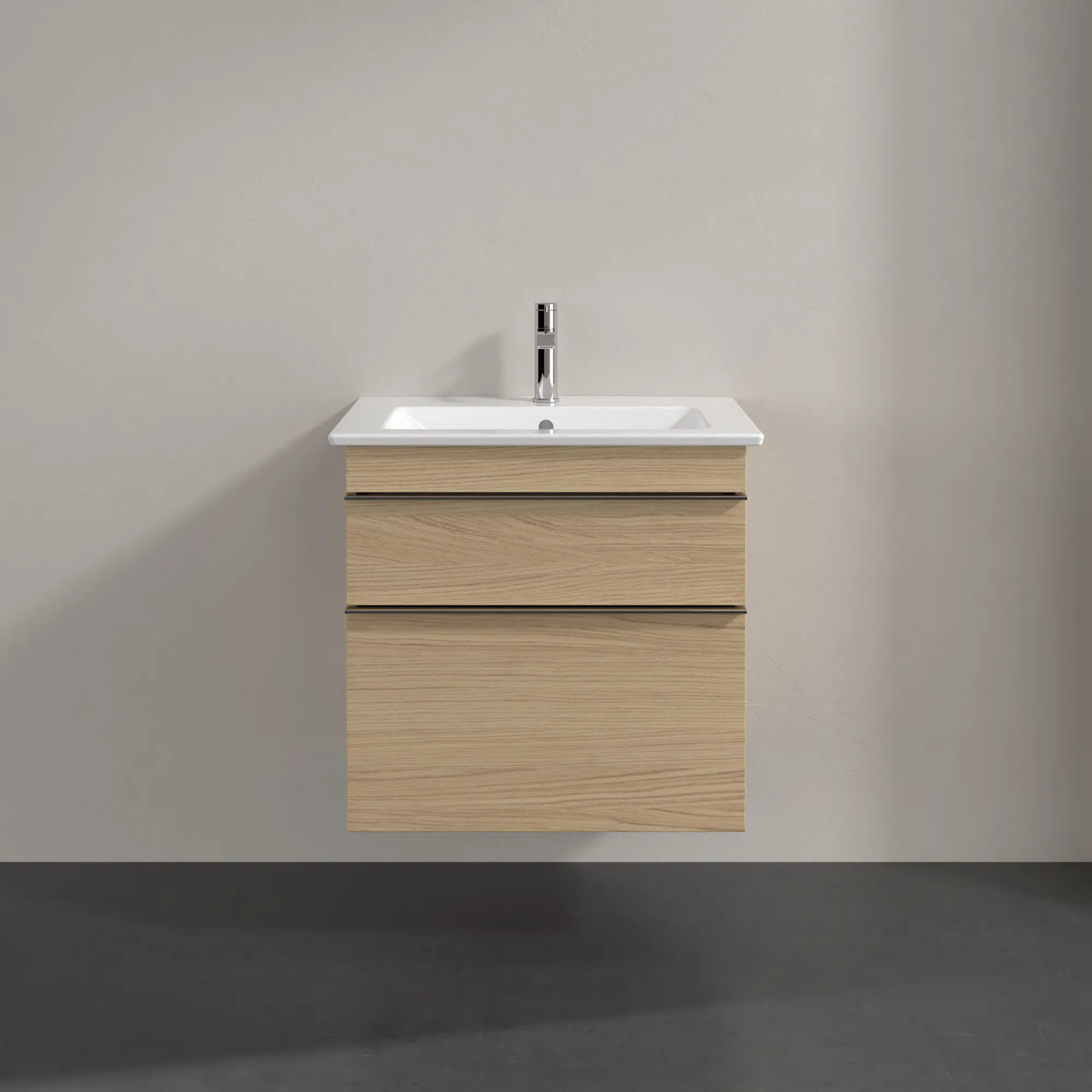 Villeroy & Boch Waschtischunterschrank „Venticello“ für Schrankwaschtisch 603 × 590 × 502 mm Nordic Oak, für Becken mittig