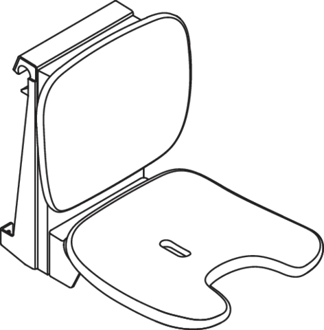 Einhängesitz „Serie 802 LifeSystem“ in Signalweiß glänzend / Signalweiß matt Einhängesitz „Serie 802 LifeSystem“ in Signalweiß glänzend / Signalweiß matt