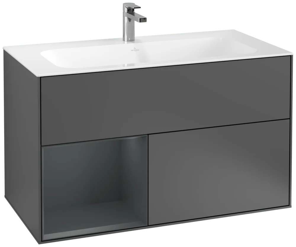 Villeroy & Boch Finion Waschbeckenunterschrank F03 996x591x498mm anthrazit/midnight blue
