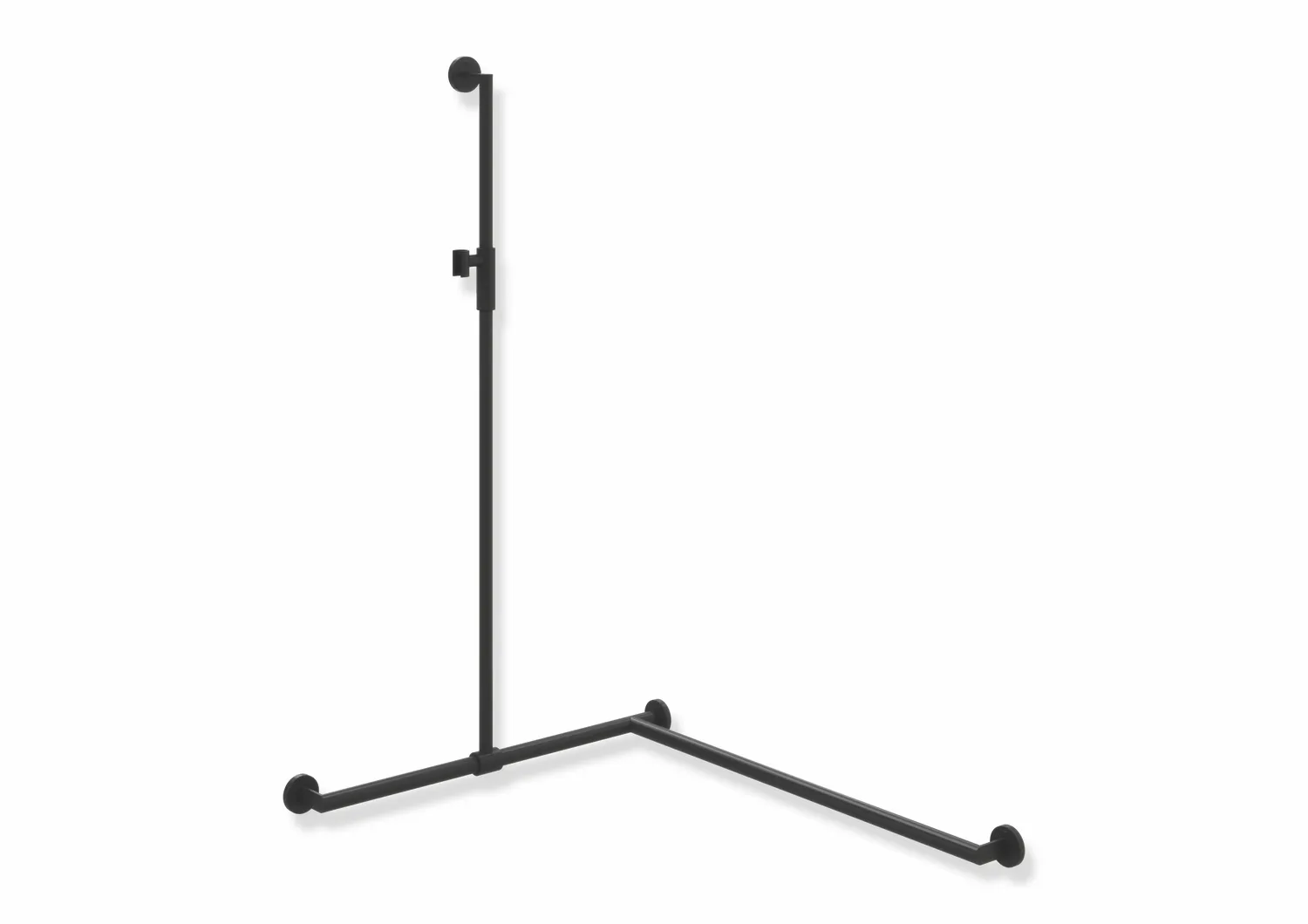 HEWI Haltegriff Ausführung rechts „System 900“ in Schwarz tiefmatt / Schwarz matt, Befestigung verdeckt HEWI Haltegriff Ausführung rechts „System 900“ in Schwarz tiefmatt / Schwarz matt, Befestigung verdeckt