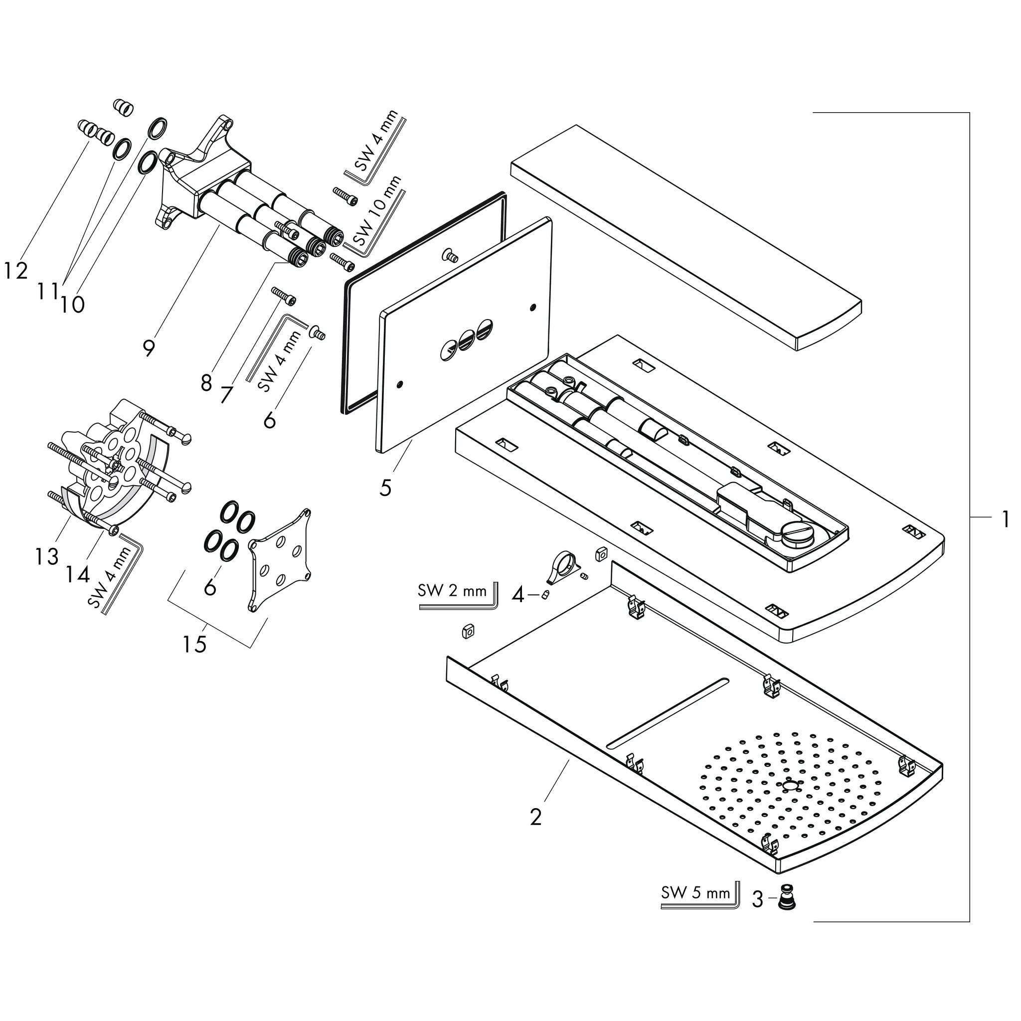 Kopfbrause Raindance Rainfall 180 Air 2jet chrom Kopfbrause Raindance Rainfall 180 Air 2jet chrom