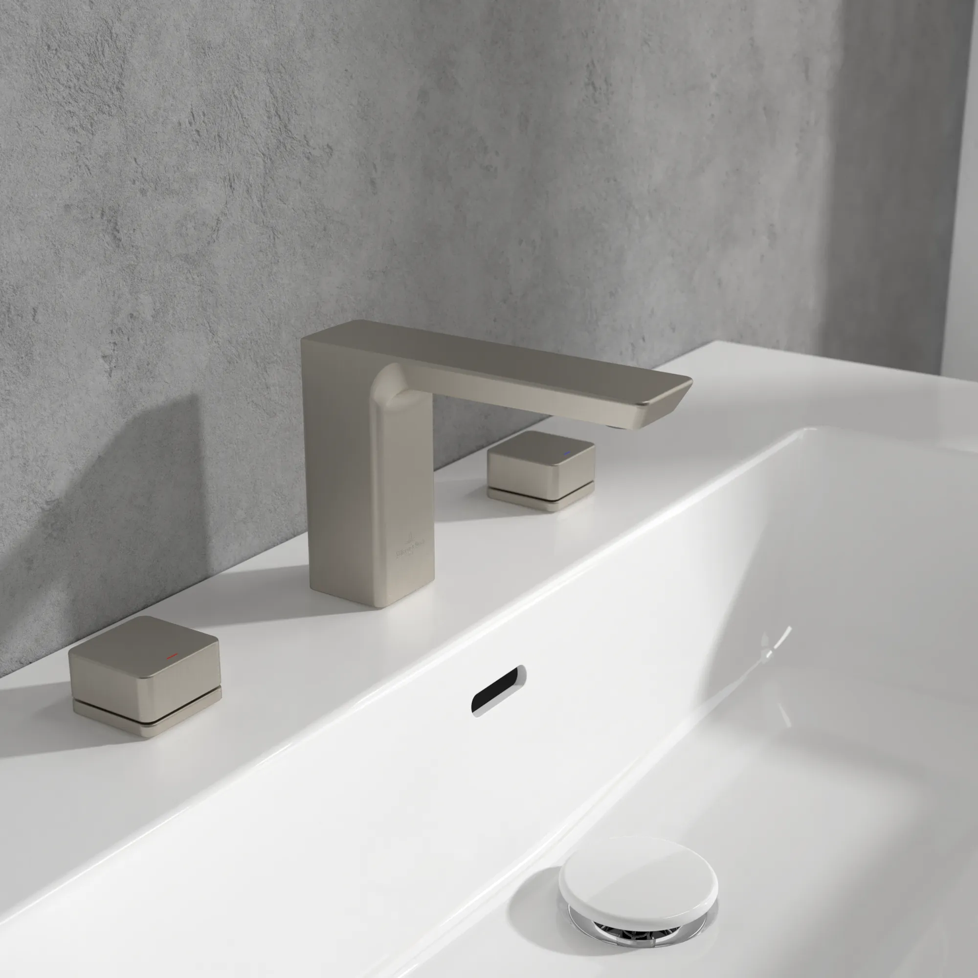 Einhand-Waschtischarmatur „Subway 3.0“ 17,8 cm Ausladung 134 mm in Brushed Nickel Matt Einhand-Waschtischarmatur „Subway 3.0“ 17,8 cm Ausladung 134 mm in Brushed Nickel Matt
