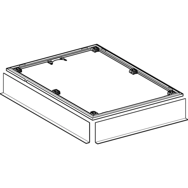 Installationsrahmen für Setaplano Duschfläche über 100 cm, für sechs Füße: B=80cm, L=150cm