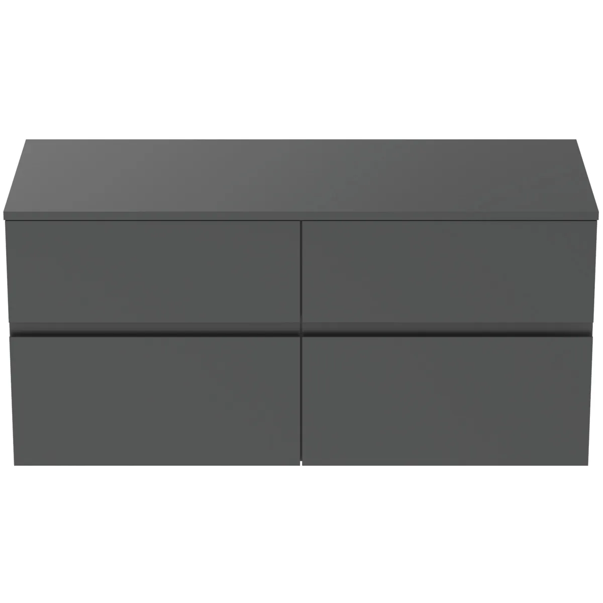 Ideal Standard Waschtischunterschrank Finesse anthrazit matt, 1202x505x558mm, 4 Auszüge Ideal Standard Waschtischunterschrank Finesse anthrazit matt, 1202x505x558mm, 4 Auszüge