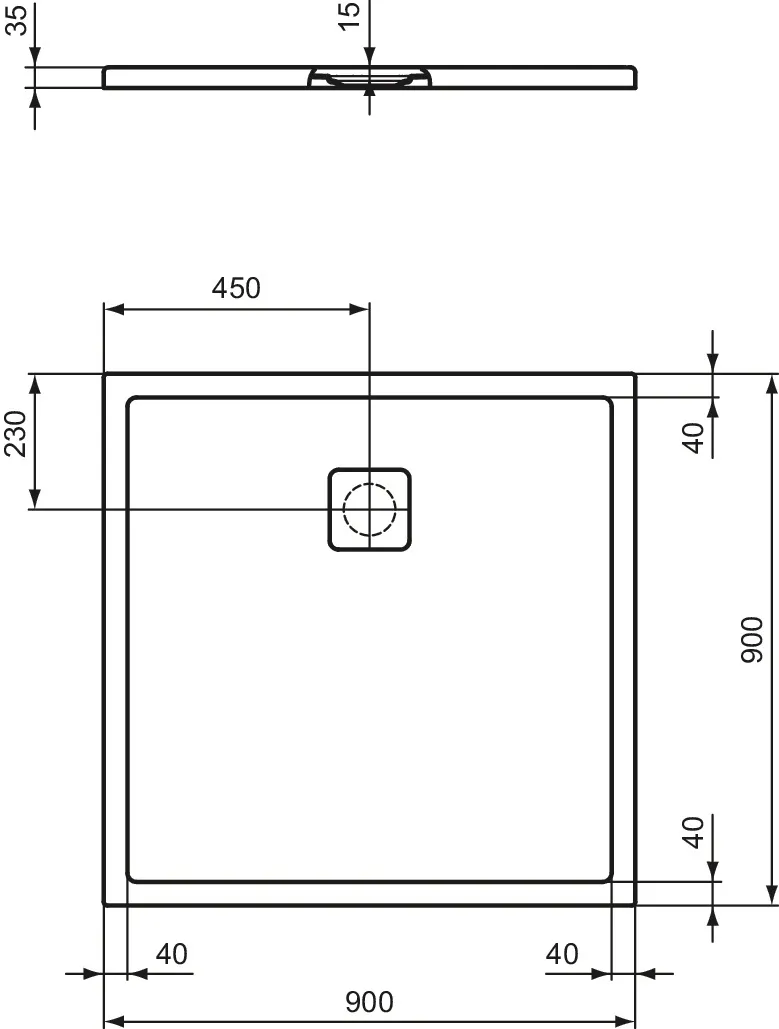 Ideal Standard Duschwanne „UltraFlatEvo“ Ideal Standard Duschwanne „UltraFlatEvo“