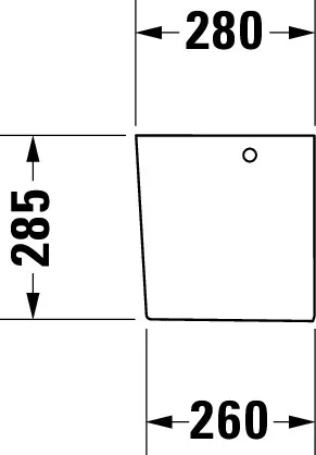 Halbsäule Nohne 1 Weiß hgl. 280x175x290mm, wandhängend Halbsäule Nohne 1 Weiß hgl. 280x175x290mm, wandhängend
