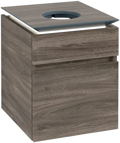 Villeroy & Boch Waschtischunterschrank „Legato“ für Schrankwaschtisch 450 × 550 × 500 mm Stone Oak, für Becken mittig Villeroy & Boch Waschtischunterschrank „Legato“ für Schrankwaschtisch 450 × 550 × 500 mm Stone Oak, für Becken mittig