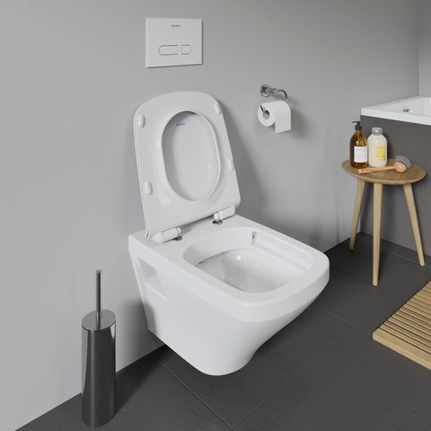 WC-Sitz DuraStyle mit SoftClose Scharniere edelstahl, weiß