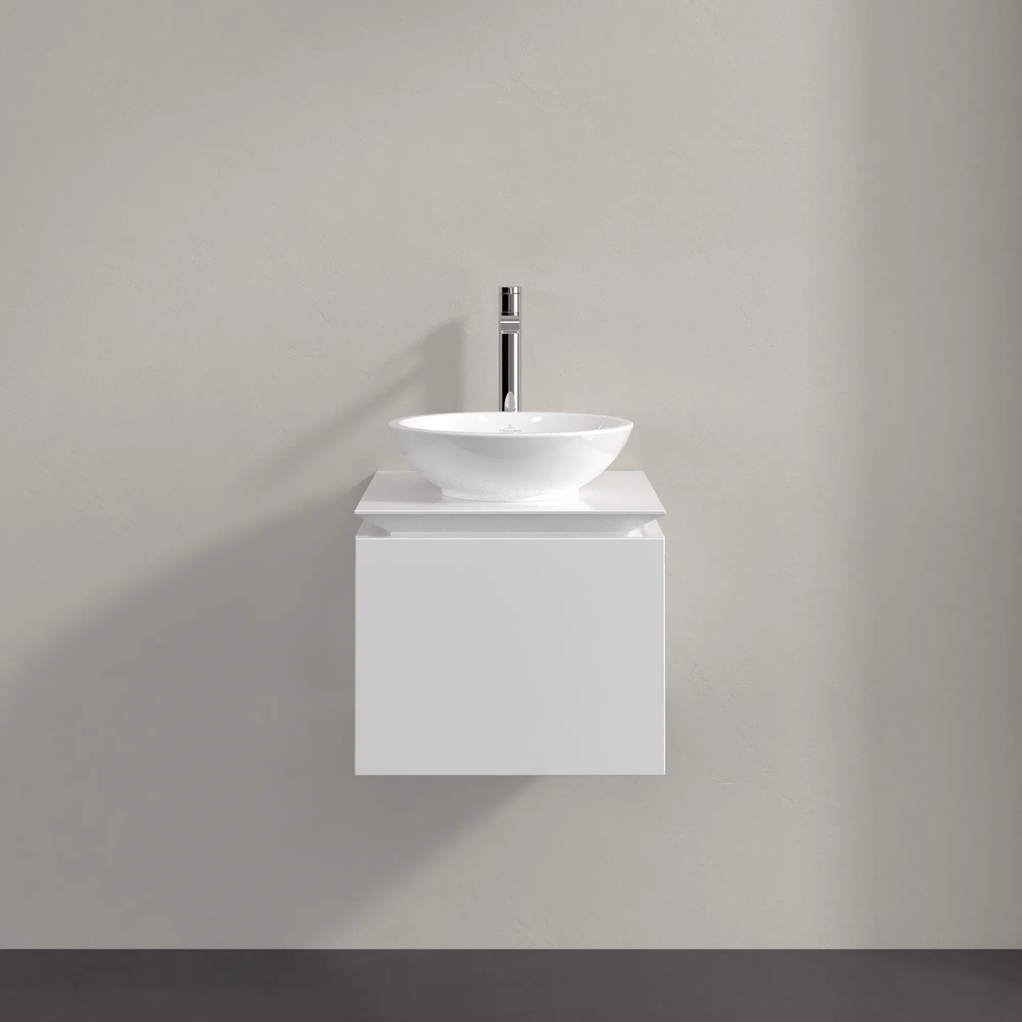 Villeroy & Boch Waschtischunterschrank „Legato“ für Schrankwaschtisch 450 × 380 × 500 mm Glossy White, für Becken mittig Villeroy & Boch Waschtischunterschrank „Legato“ für Schrankwaschtisch 450 × 380 × 500 mm Glossy White, für Becken mittig