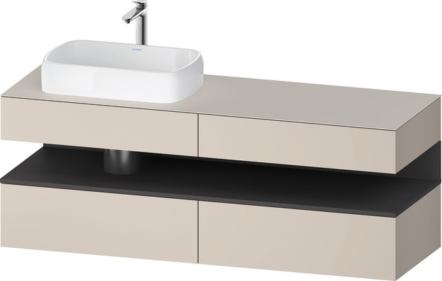 Duravit Waschtischunterschrank wandhängend „Qatego“ 160 × 60 × 55 cm