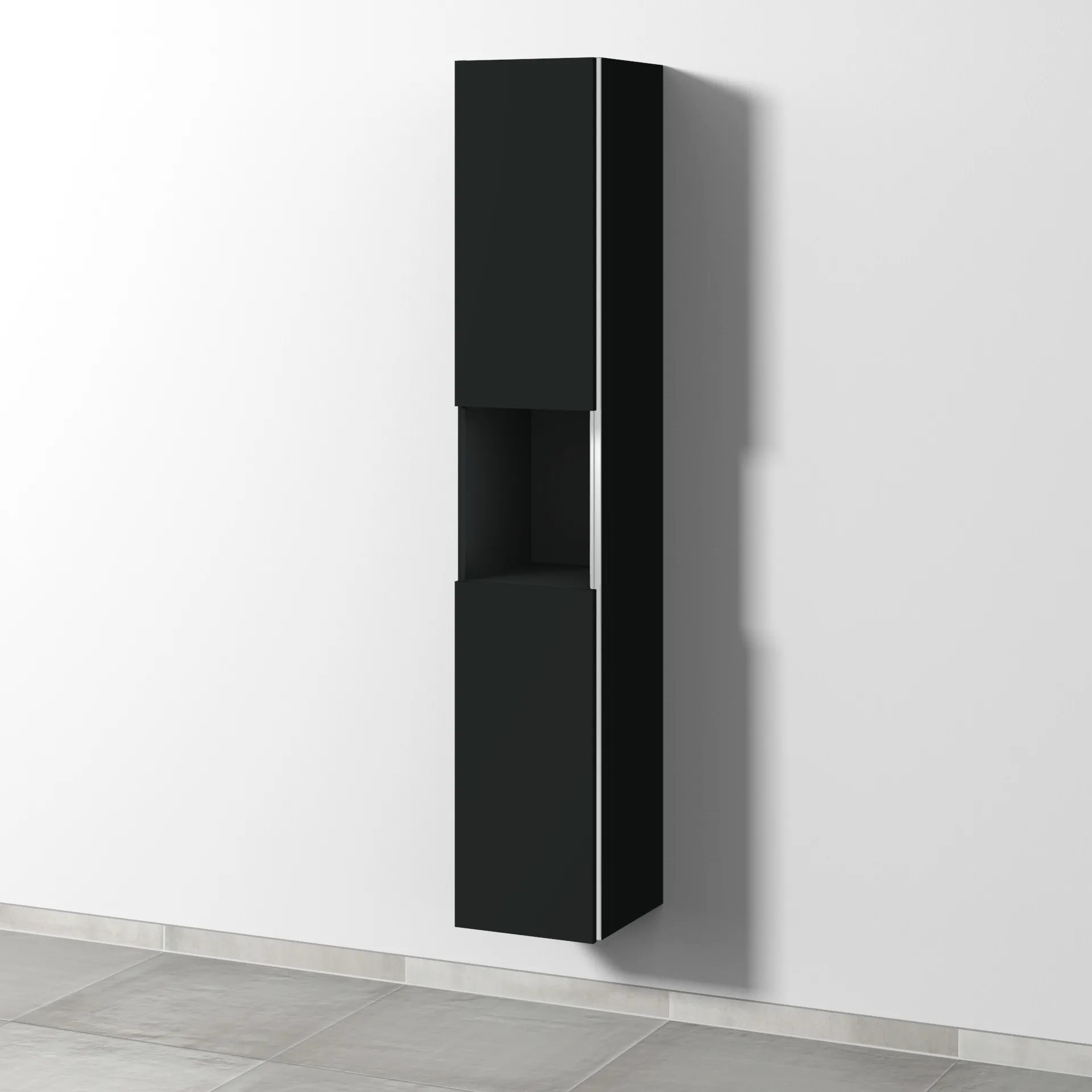 Sanipa Hochschrank „3way“ 300 × 1700 × 345 mm Anschlag links, in Vulkan (matt), Anschlag links