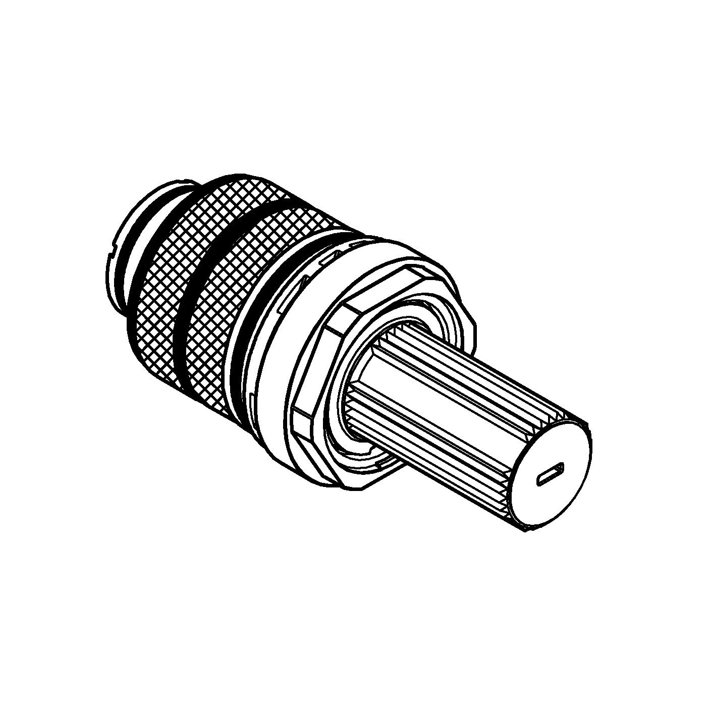 TurboStat Kartusche 49003, 3/4″, passend für alle Unterputz-Thermostate Rapido SmartBox, für seitenverkehrte Wasseranschüsse (Warmwasser rechts)