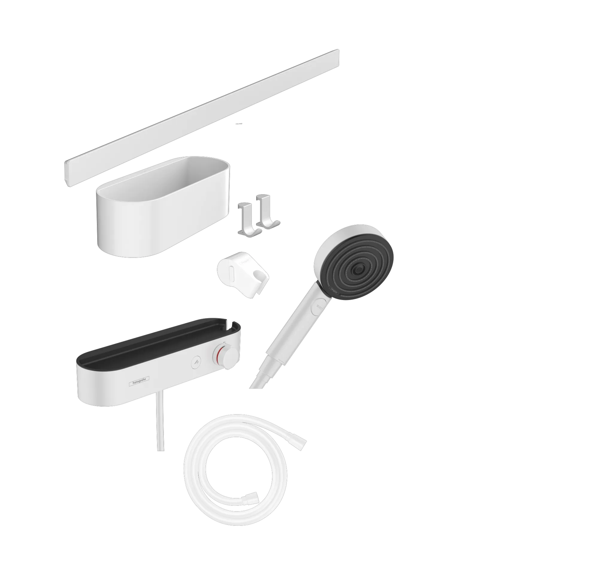 Bundle WallStoris 105 3jet Brausethermosstat 700 mattschwarz Bundle WallStoris 105 3jet Brausethermosstat 700 mattschwarz