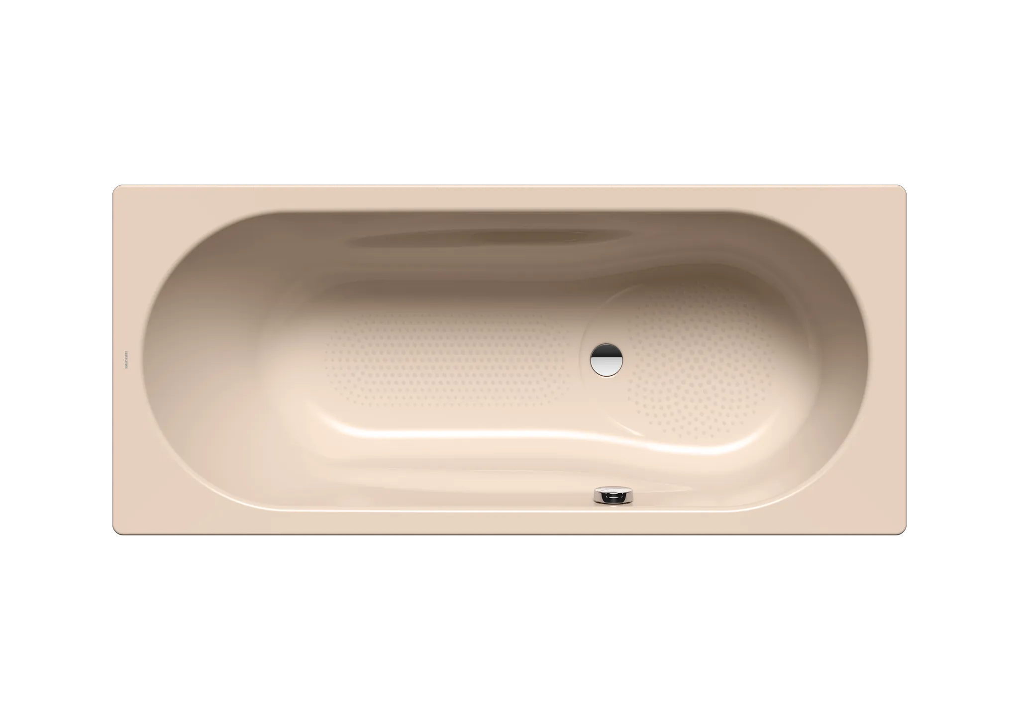 Kaldewei Badewanne „Vaio Set“ rechteck 170 × 75 cm, ohne Grifflochbohrungen mit gegenüberliegender Überlaufbohrung, in bahamabeige