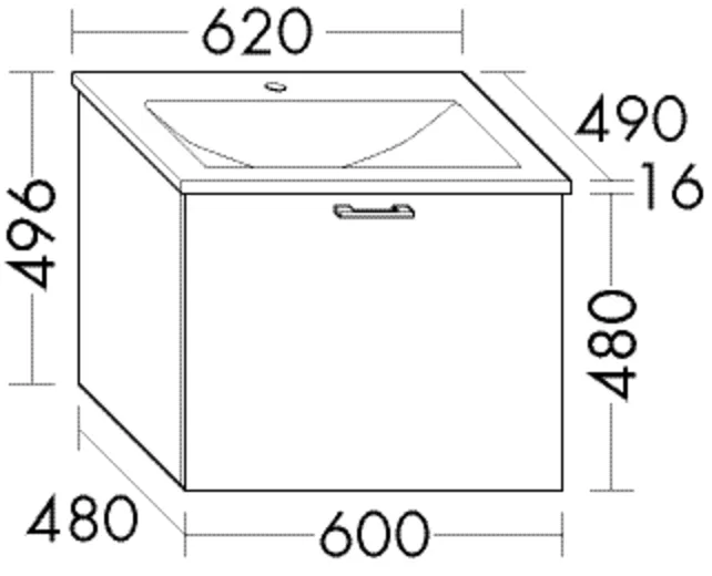 burgbad Sys30 MG-Waschtisch Eqio inkl. WTU (SGZY062) 490x620x496 PG1 burgbad Sys30 MG-Waschtisch Eqio inkl. WTU (SGZY062) 490x620x496 PG1