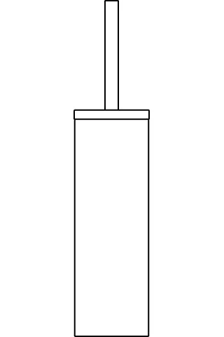 Ideal Standard Toilettenbürstengarnitur „IOM“ 9 × 40,2 cm, Befestigung verdeckt