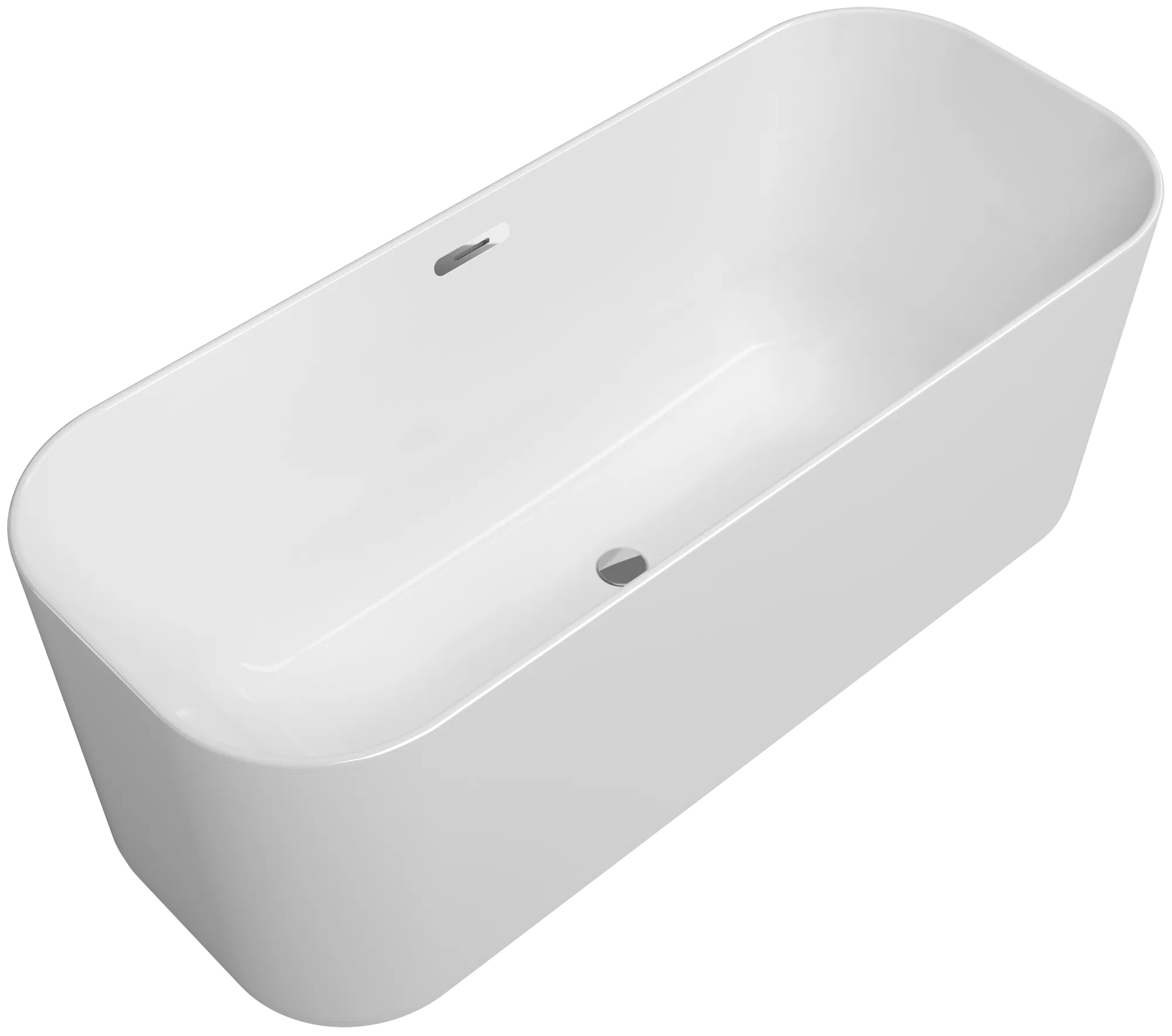 Villeroy & Boch Badewanne „Finion“ freistehend rechteck 170 × 70 cm, Mittelablauf in Weiß Alpin Villeroy & Boch Badewanne „Finion“ freistehend rechteck 170 × 70 cm, Mittelablauf in Weiß Alpin