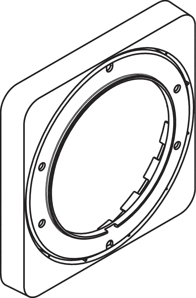 Hansgrohe AXOR Verlängerungsrosette, Chrom, 172 x 172 mm, Verlängerung 22 mm Hansgrohe AXOR Verlängerungsrosette, Chrom, 172 x 172 mm, Verlängerung 22 mm
