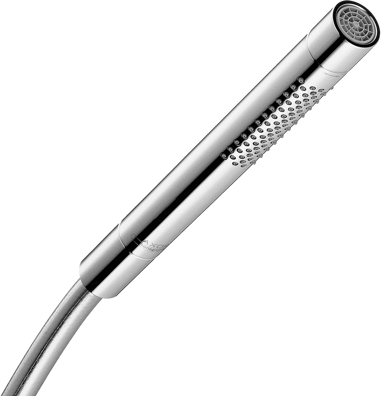 Hansgrohe AXOR Starck Handbrause chrom, 68 x 24 mm, Rain & MonoRain Strahlarten, QuickClean, für Durchlauferhitzer geeignet