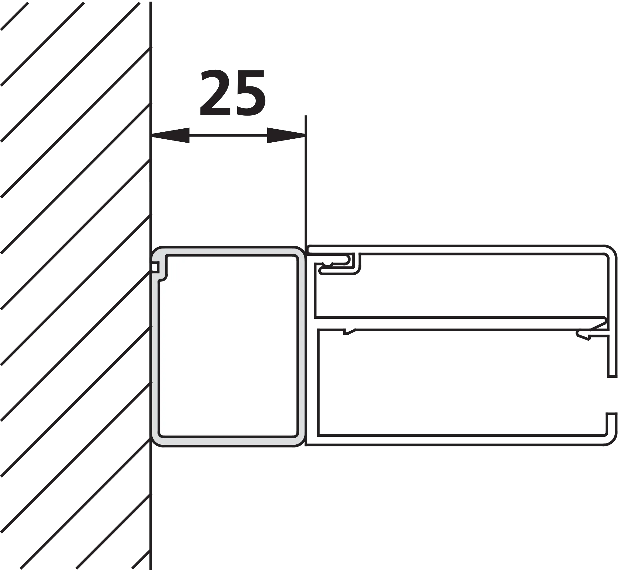 Kermi Duschdesign Stockverbreiterung „NICA“ 1850 mm in Schwarz Soft Kermi Duschdesign Stockverbreiterung „NICA“ 1850 mm in Schwarz Soft