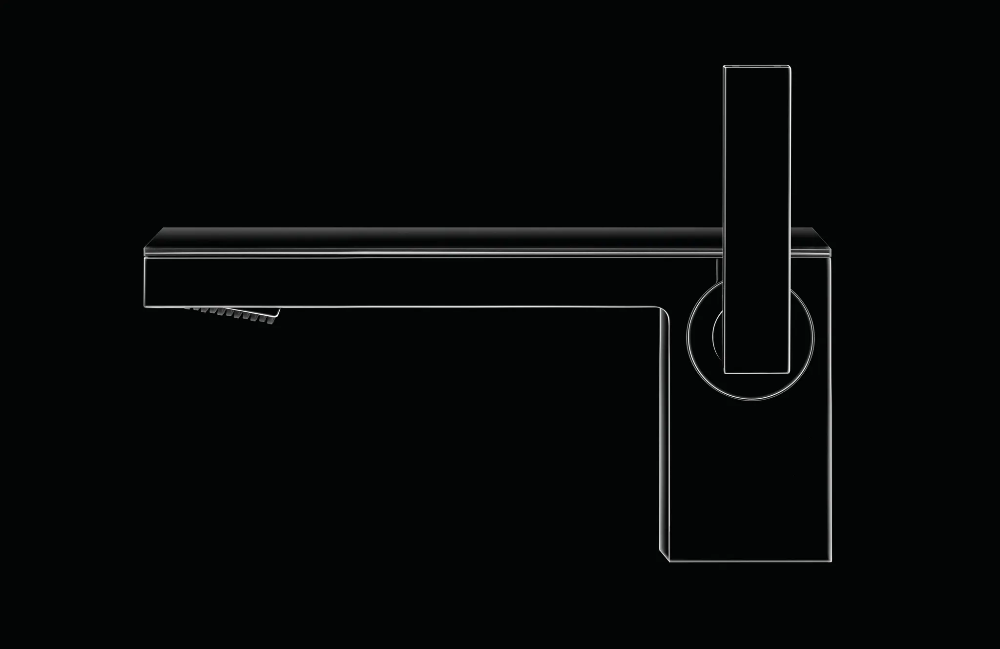 Hansgrohe AXOR MyEdition Einhebel-Waschtischmischer 70 mit Push-Open Ablaufgarnitur, Chrom/Spiegelglas Hansgrohe AXOR MyEdition Einhebel-Waschtischmischer 70 mit Push-Open Ablaufgarnitur, Chrom/Spiegelglas