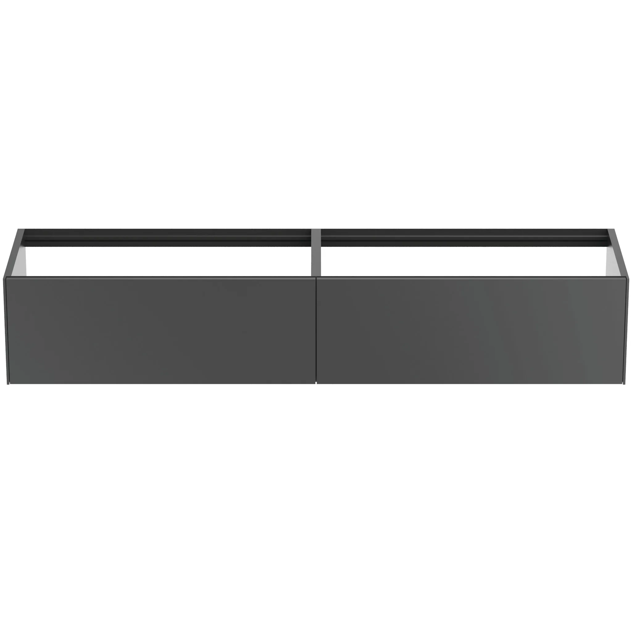 Ideal Standard Waschtischunterschrank Conca, 2 Auszüge, ohne Platte, 1985x505x360mm, Anthrazit