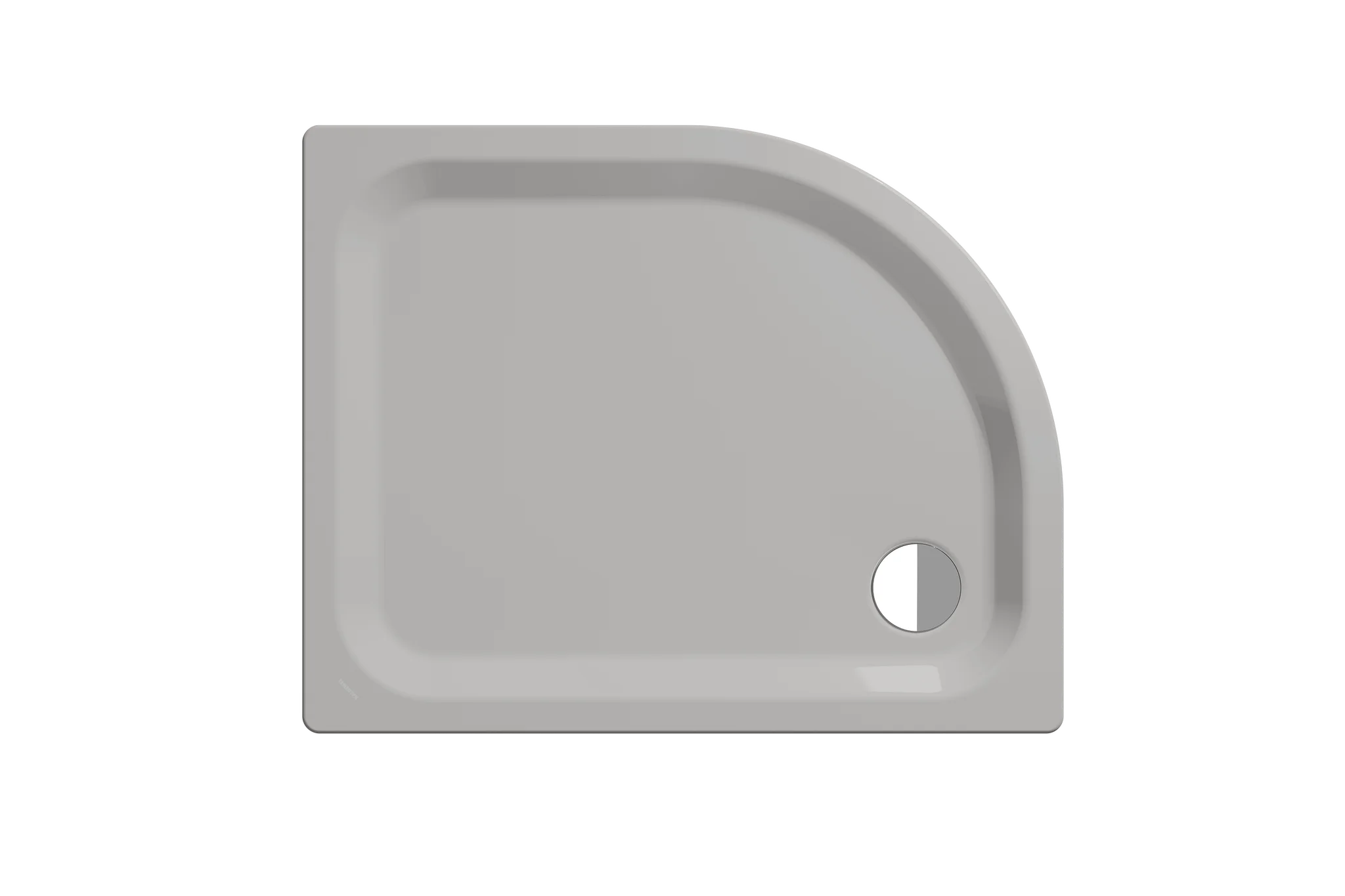Kaldewei ZIRKON Duschfläche, 900x750 mm, manhattan, Antislip, erhöhte Einbauweise, Eckablauf