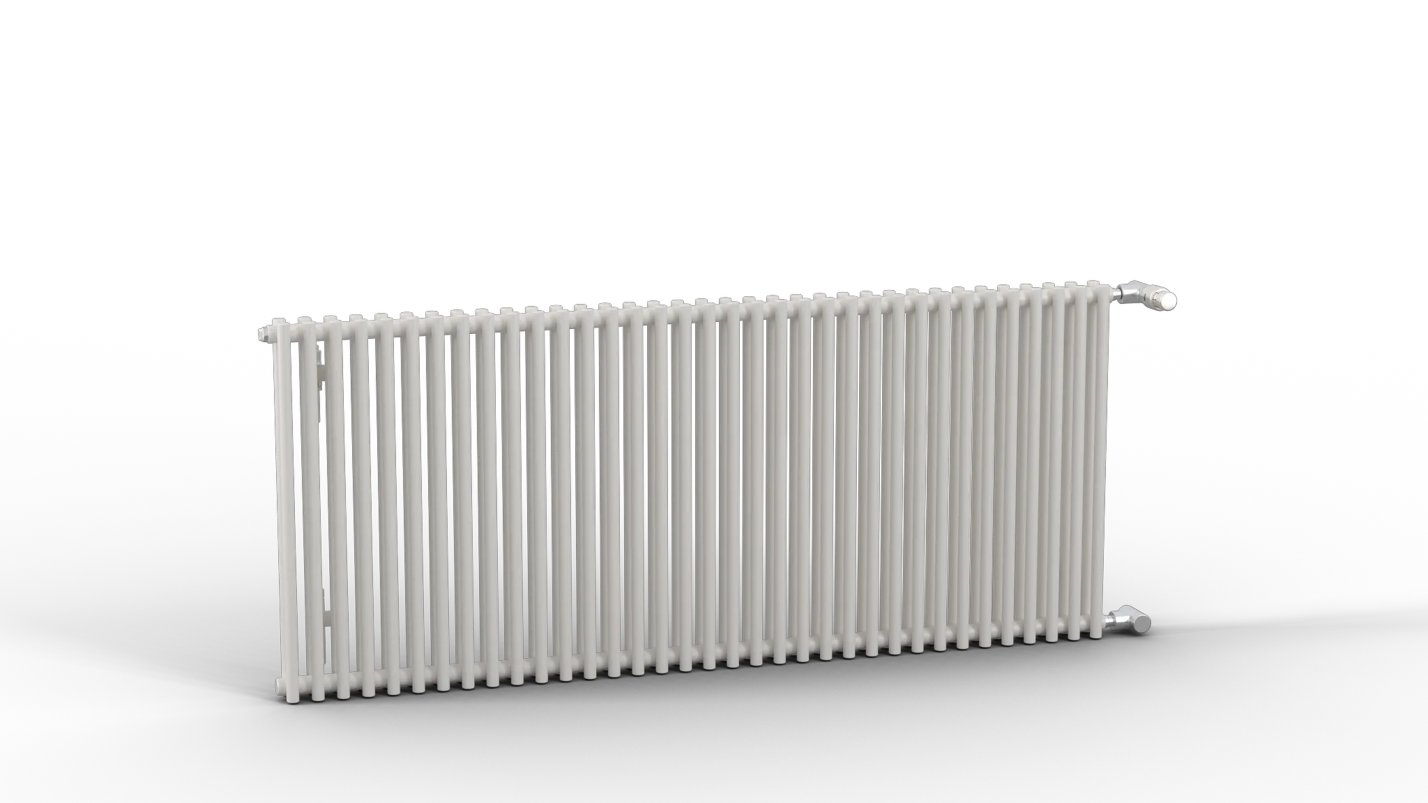 Kermi Design-Heizkörper „Pio®“ zweilagig 140,4 × 90 cm in Weiß Soft (RAL 9016, matt)
