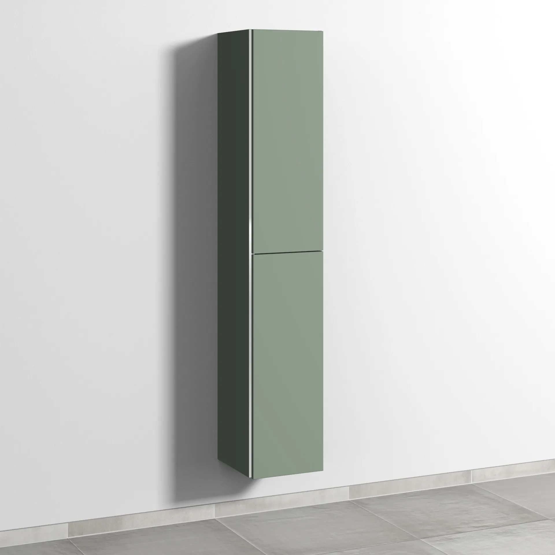 Sanipa Hochschrank „3way“ 300 × 1700 × 345 mm Anschlag rechts, in Soft-Green, Anschlag rechts