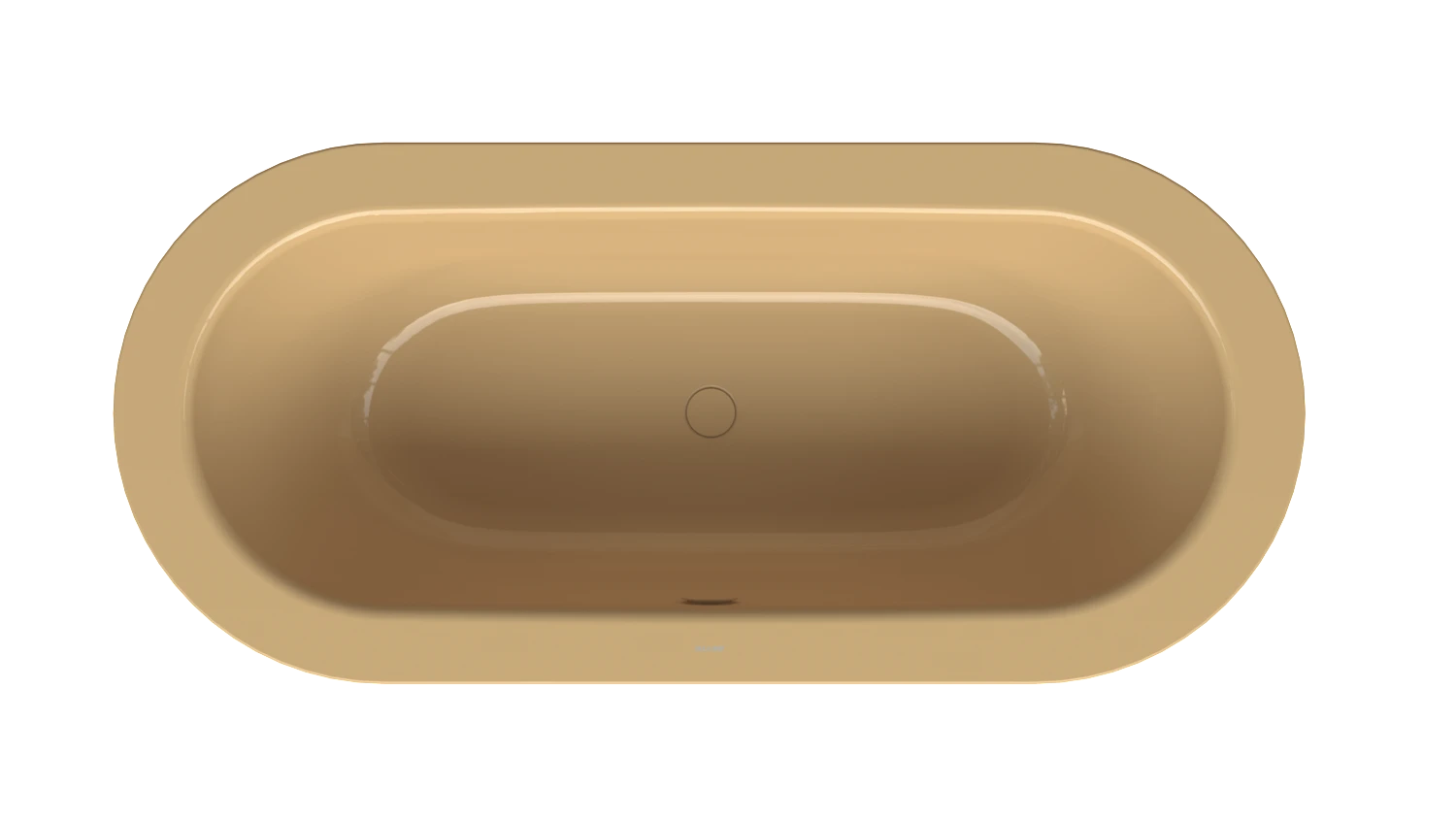 Bette Badewanne „BetteStarlet Oval Silhouette“ freistehend oval 165 × 75 cm in Curry