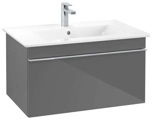 Villeroy & Boch Waschtischunterschrank „Venticello“ für Schrankwaschtisch 75,3 × 42 × 50,2 × 50,2 cm Glossy Grey, mittig