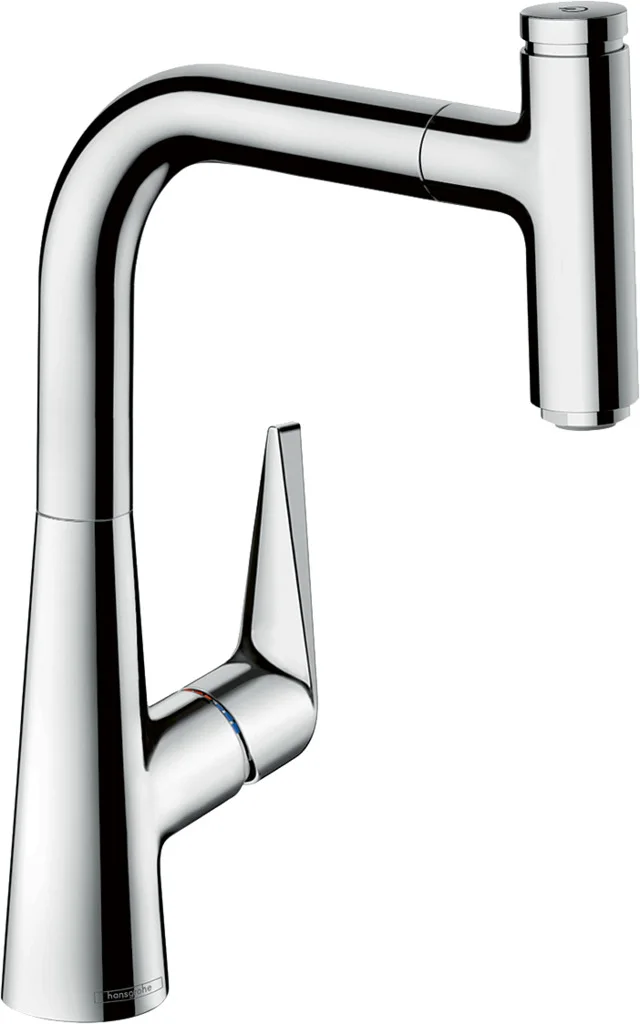 Hansgrohe Talis Select M51 Einhebel-Küchenmischer mit Ausziehauslauf, Chrom, ComfortZone 220, Schwenkbereich 110° oder 150°, Normalstrahl, Select-Knopf, MagFit-Brausehalterung, max. Durchfluss 8 l/min, Keramikmischsystem, Temperaturbegrenzung, Rückflussv Hansgrohe Talis Select M51 Einhebel-Küchenmischer mit Ausziehauslauf, Chrom, ComfortZone 220, Schwenkbereich 110° oder 150°, Normalstrahl, Select-Knopf, MagFit-Brausehalterung, max. Durchfluss 8 l/min, Keramikmischsystem, Temperaturbegrenzung, Rückflussv