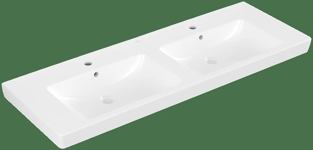 Villeroy & Boch Schrank-Doppelwaschtisch Subway 2.0 7175D0 1300x470mm Rechteck 2HL Weiß Alpin Villeroy & Boch Schrank-Doppelwaschtisch Subway 2.0 7175D0 1300x470mm Rechteck 2HL Weiß Alpin