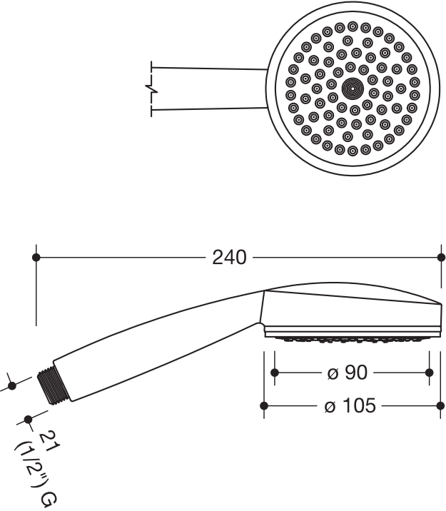 Handbrause (5 Stück)