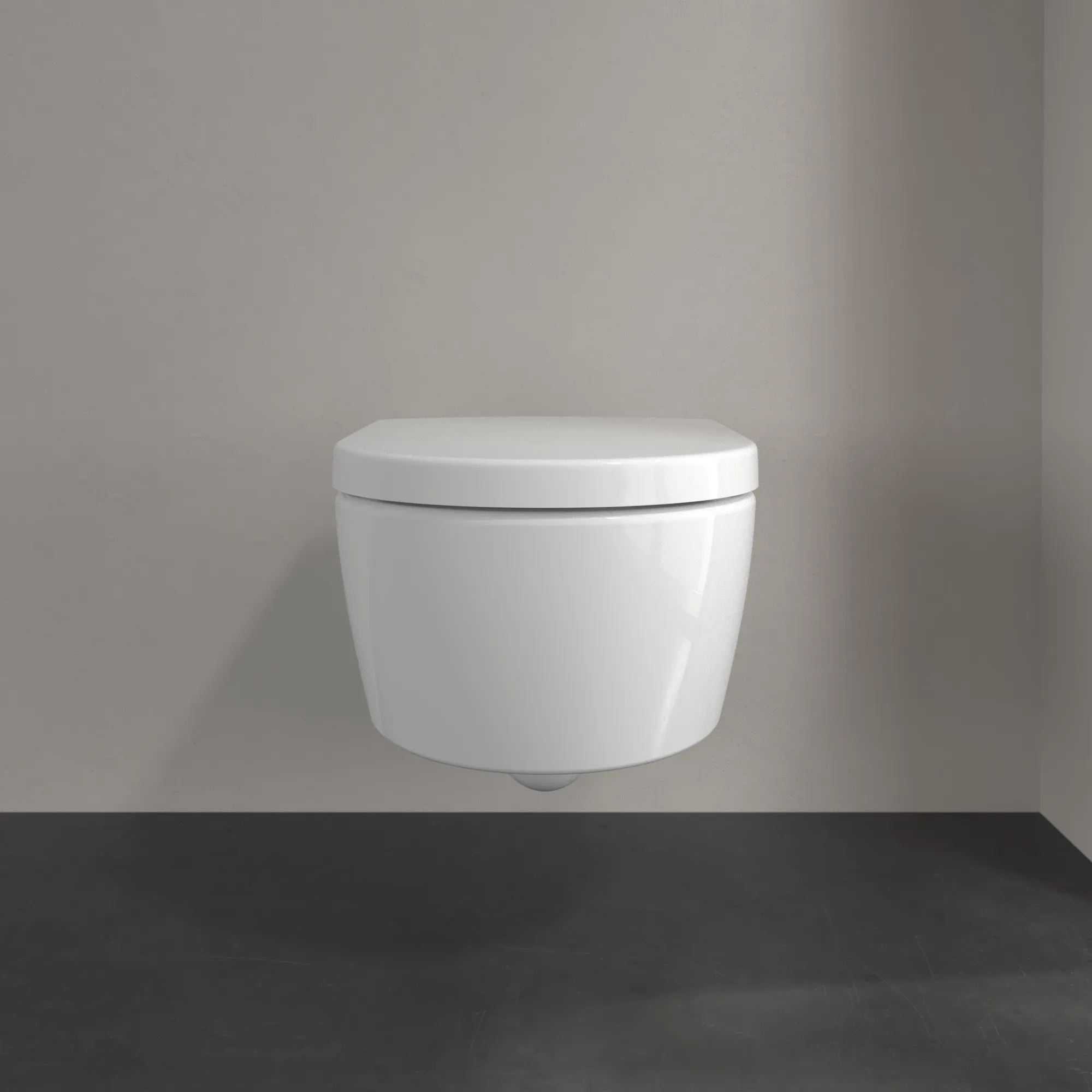 Wand-Tiefspül-WC Combi-Pack DirectFlush „Avento“ 37 × 31,5 cm mit CeramicPlus, ohne Spülrand