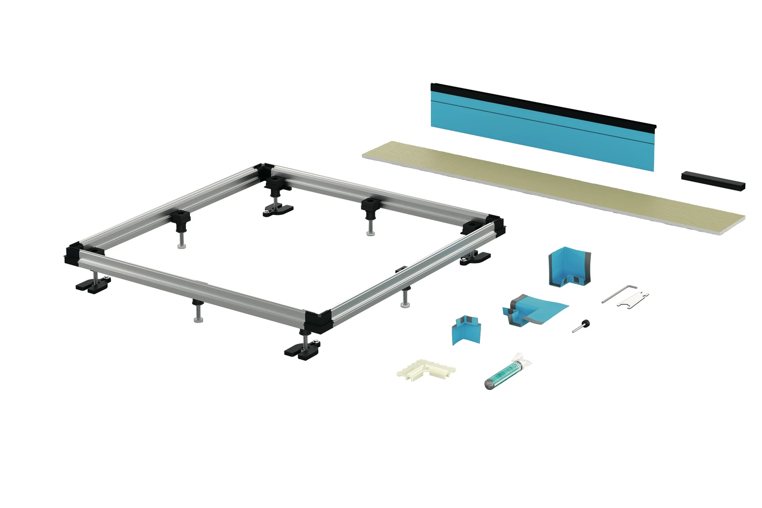 Bette Einbausystem „Universal“ 130 × 130 cm Bette Einbausystem „Universal“ 130 × 130 cm