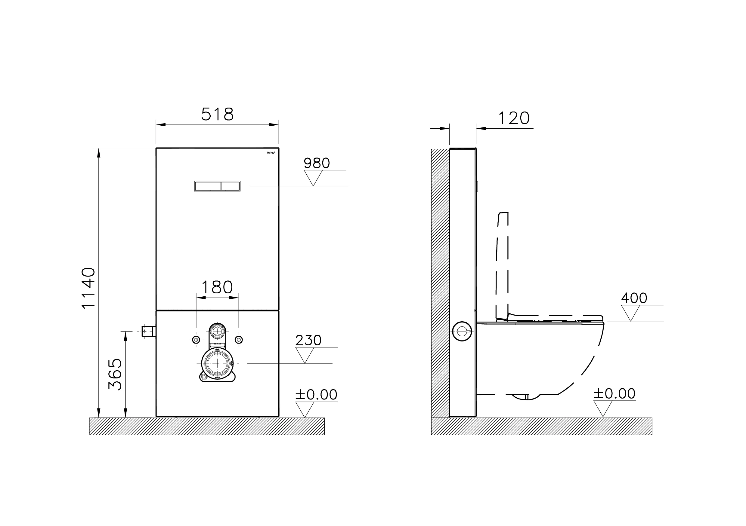 Vitrus Stand-Spülkasten inklusive Armatur für Wand-WCs mit Bidetfunktion mit Glasfront Schwarz Vitrus Stand-Spülkasten inklusive Armatur für Wand-WCs mit Bidetfunktion mit Glasfront Schwarz