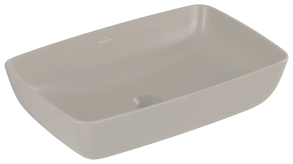 Villeroy & Boch Aufsatzwaschtisch aus TitanCeram „Artis“ 580 × 385 × 130 mm in Almond