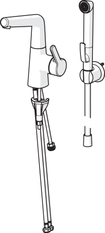 Einhand-Waschtischarmatur „Designo Style“ Ausladung 151 mm in Chrom Einhand-Waschtischarmatur „Designo Style“ Ausladung 151 mm in Chrom