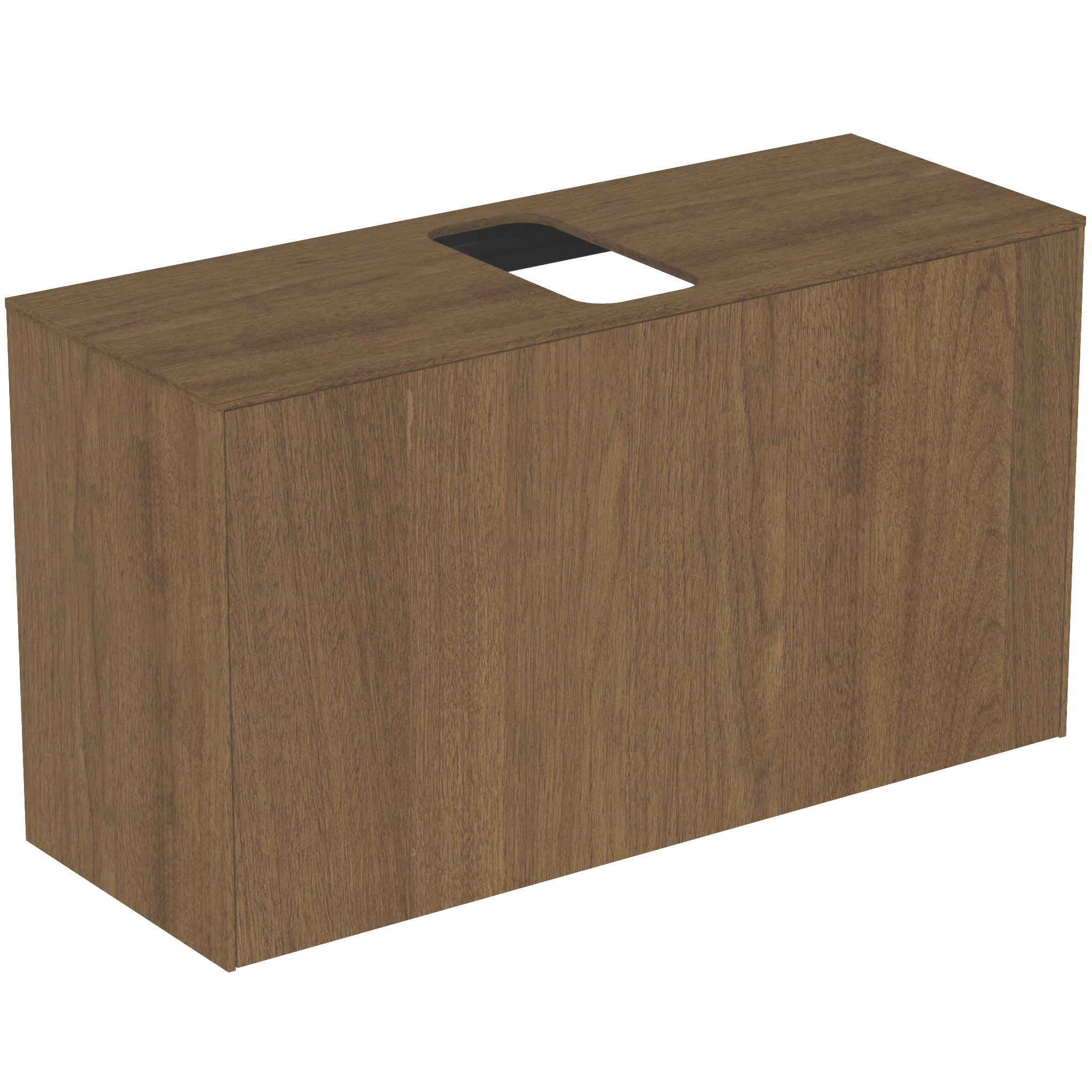 Ideal Standard Waschtischplatte Conca mittiger Ausschnitt, Walnuss Dunkel, 1002 x 373 mm Ideal Standard Waschtischplatte Conca mittiger Ausschnitt, Walnuss Dunkel, 1002 x 373 mm