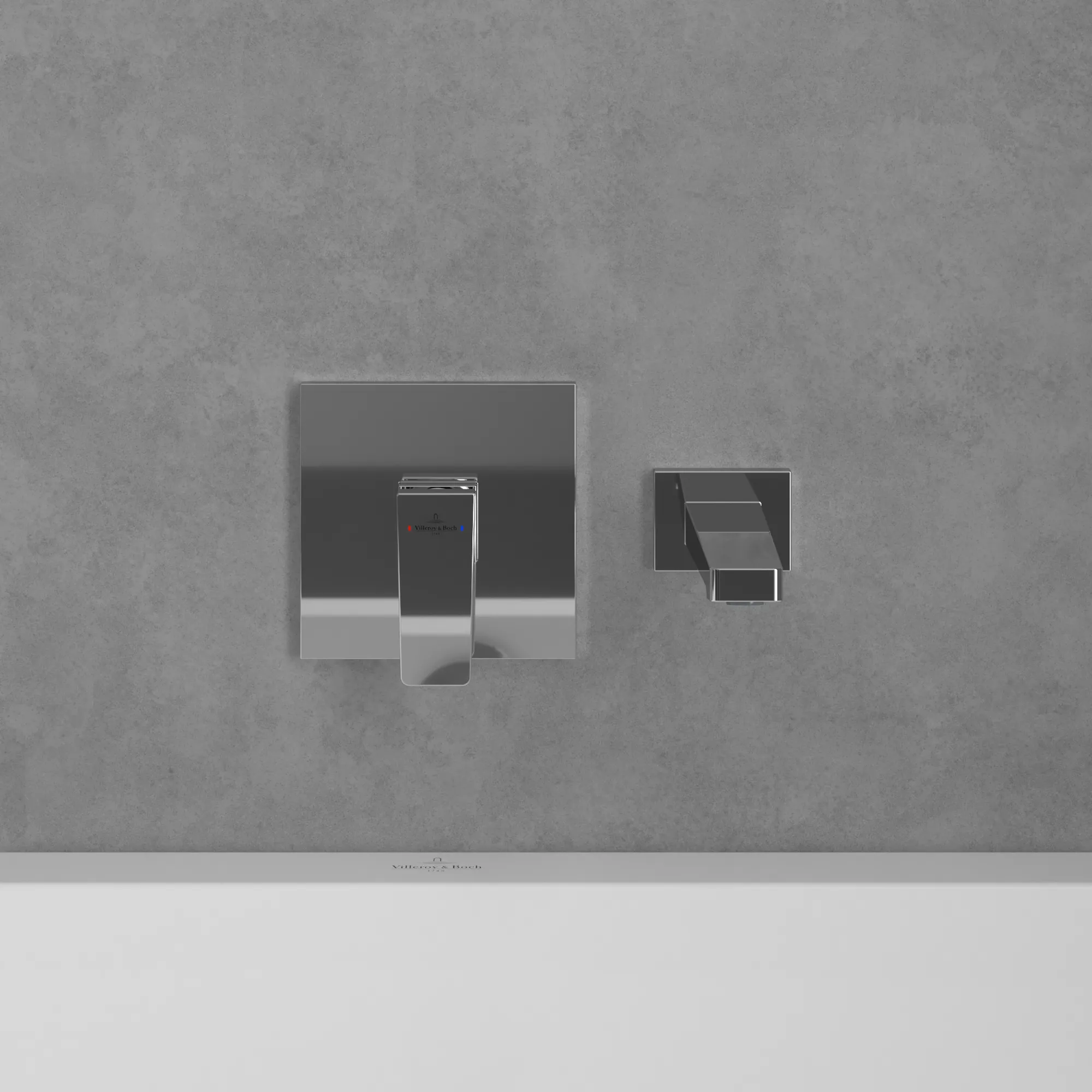 Einhand-Unterputz-Armatur „Architectura Square“ 4,9 cm in Chrom Einhand-Unterputz-Armatur „Architectura Square“ 4,9 cm in Chrom