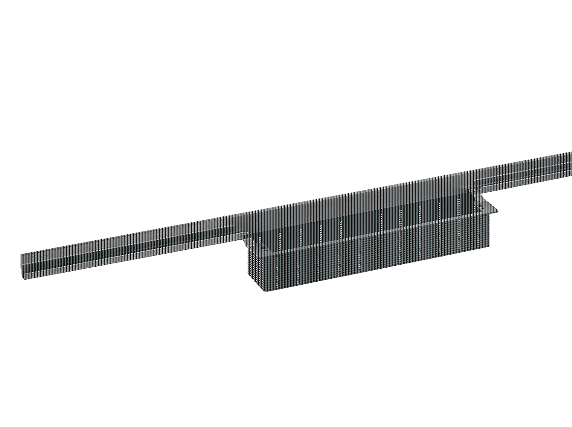Duschrinne CeraWall Individual schwarz matt, 900 mm