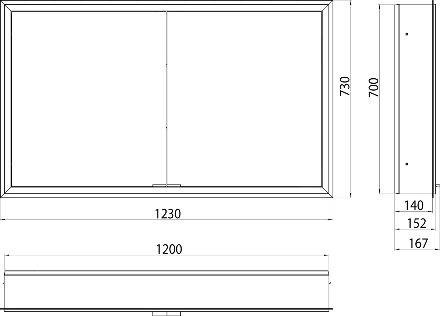 emco Spiegelschrank „prime“ Facelift 123 × 73 × 16,7 cm