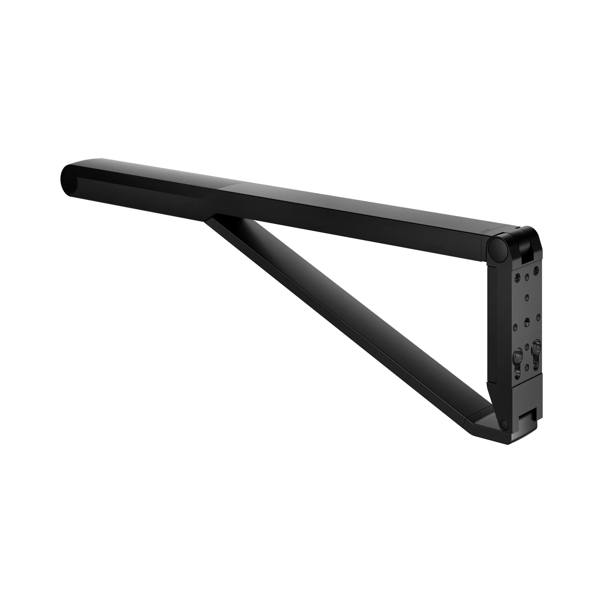 KEUCO AXESS Stützklappgriff WC 850 mm schwarz matt/schwarz KEUCO AXESS Stützklappgriff WC 850 mm schwarz matt/schwarz