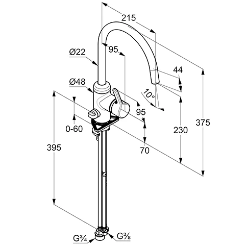 BINGO STAR SpültischMultiEHM DN 15 chrom BINGO STAR SpültischMultiEHM DN 15 chrom