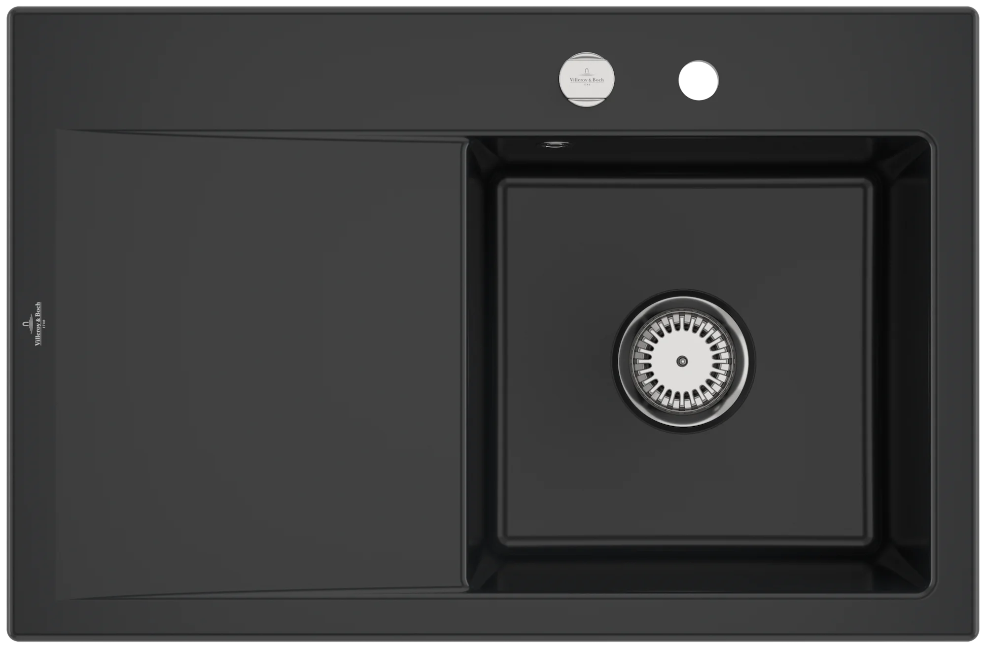 Villeroy & Boch Subway Style 45 Einbauspüle, 900 x 510 mm, Pure Black