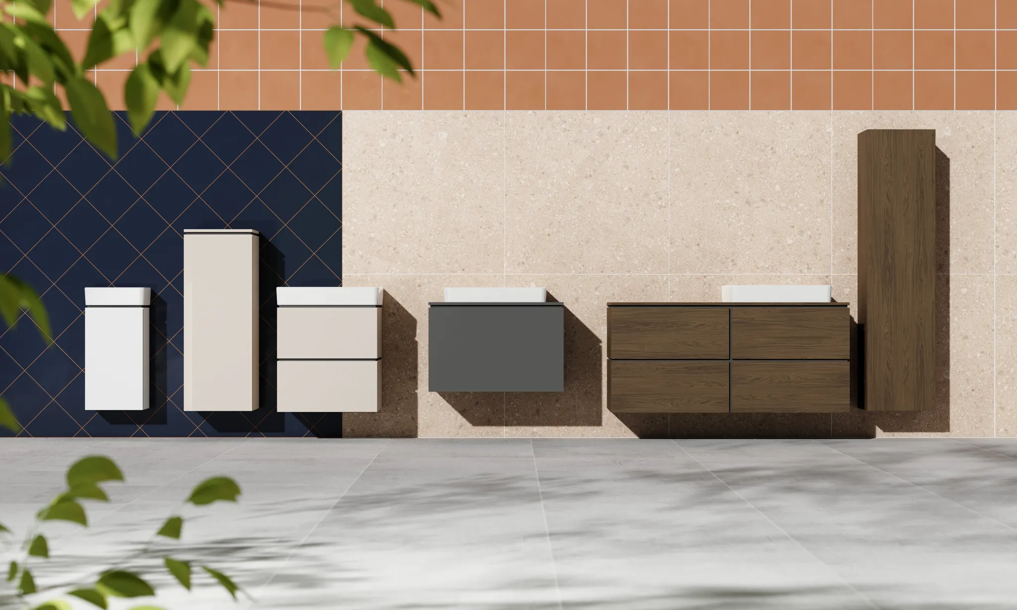 Hansgrohe Waschtischunterschrank „Xilesa E“ in Sandbeige Matt Hansgrohe Waschtischunterschrank „Xilesa E“ in Sandbeige Matt