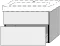 Waschtischunterbau mit Auszügen 3way (BR769) 593x800x437 Anthrazit-Matt